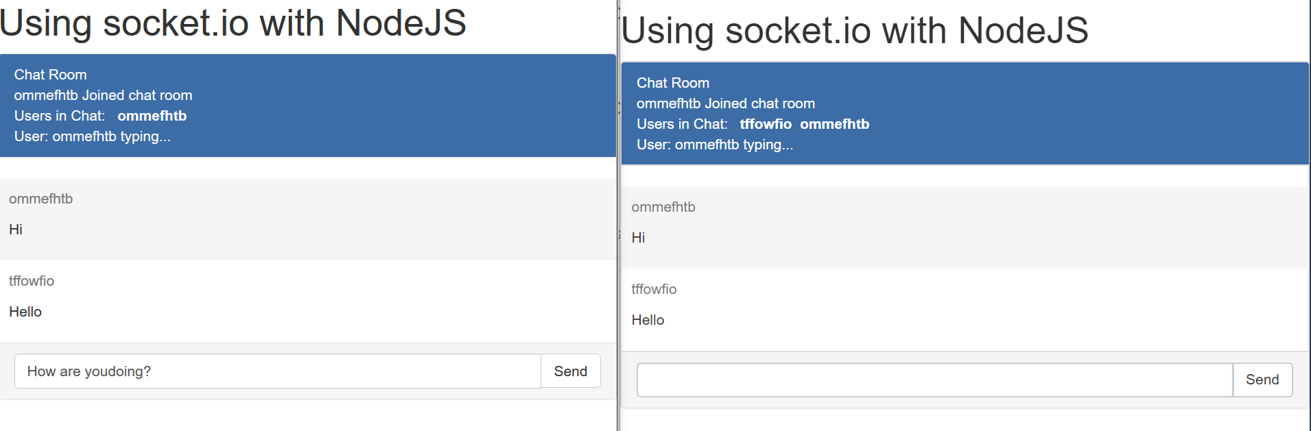 Using Socketio With Nodejs Create A Chat Application