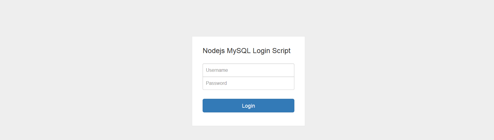 nodejs passport login login form