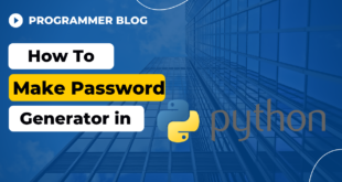 How to make a password generator in python