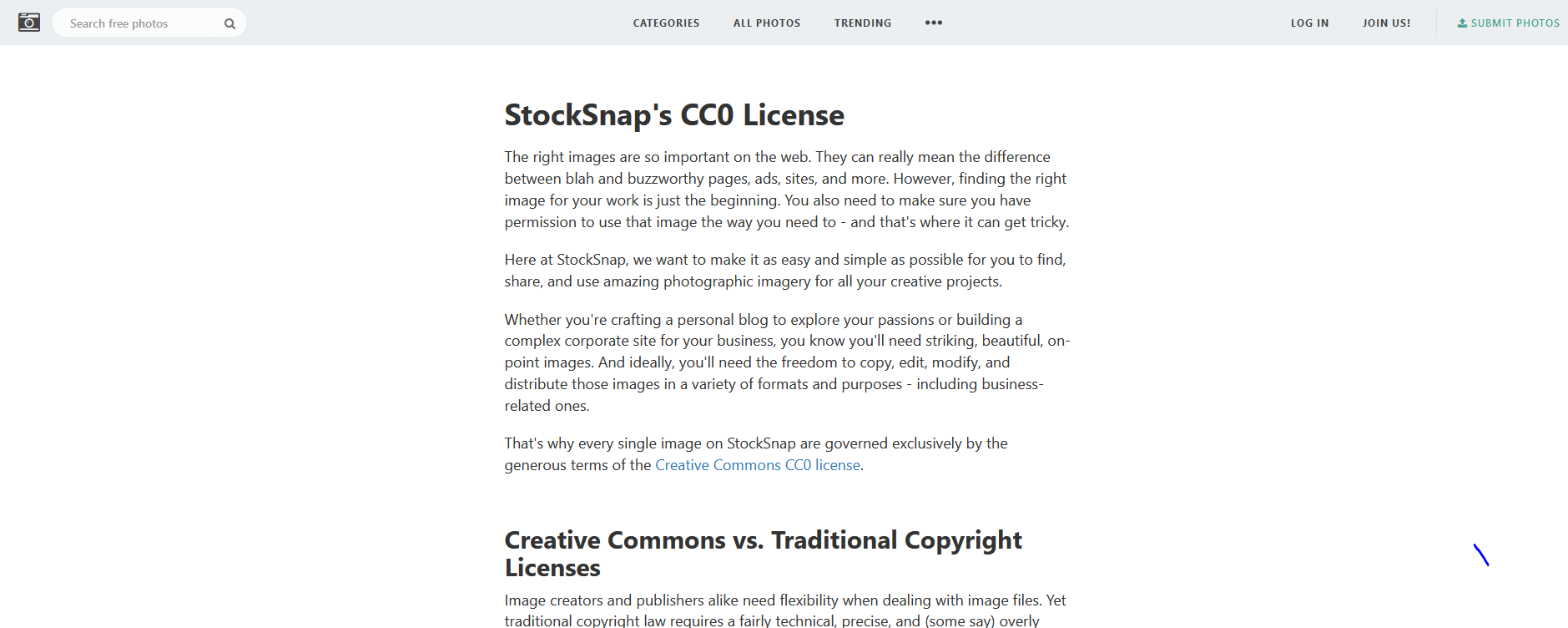 stocksnap.io cc0 license